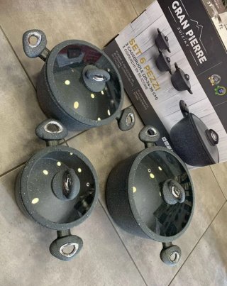 Set 6 Pentole Gran Pierre Stone Antiaderenti