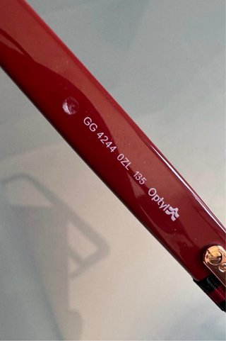 GUCCI GAFAS SLIM MUJER ROJO GRANATE
