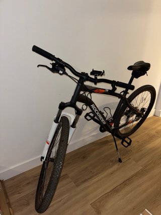 Bicicleta Rockrider ST120 gris/naranja