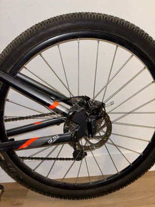 Bicicleta Rockrider ST120 gris/naranja