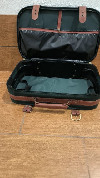 Maleta Vintage Marrón y Verde