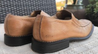 Zapatos de piel de hombre beige