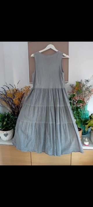 Vestido gris degradado talla única