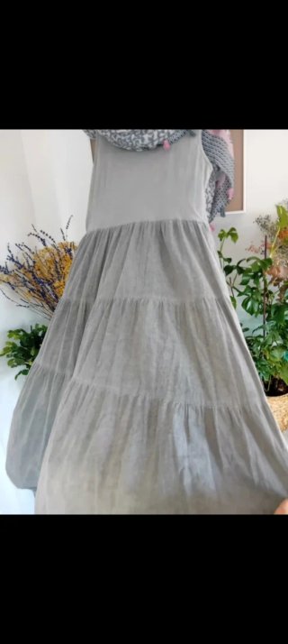 Vestido gris degradado talla única