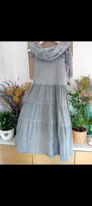 Vestido gris degradado talla única