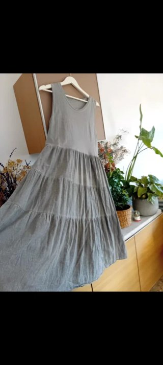Vestido gris degradado talla única