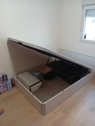Canapé 135x190cm Gris y Blanco