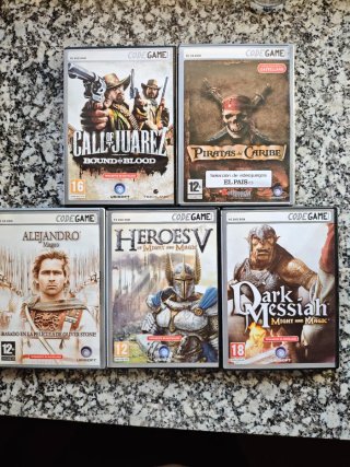 Lote 5 Juegos PC: Call of Juarez, Piratas Caribe,