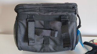 Bolsa manillar + guantes bici