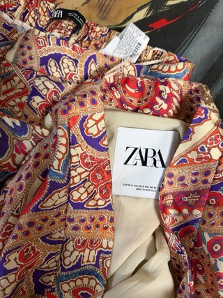 Kimono Zara estampado talla S
