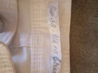 Pantalones vaqueros blancos mujer T.38