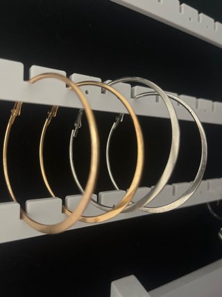 Pendientes Aro Dorados y Plateados