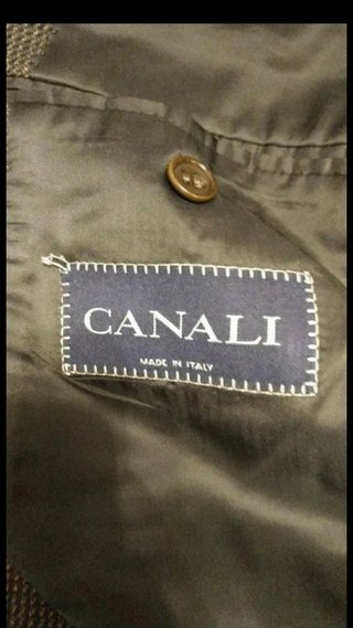 Giacca Blazer Canali Lana Cashmere Overcheck M