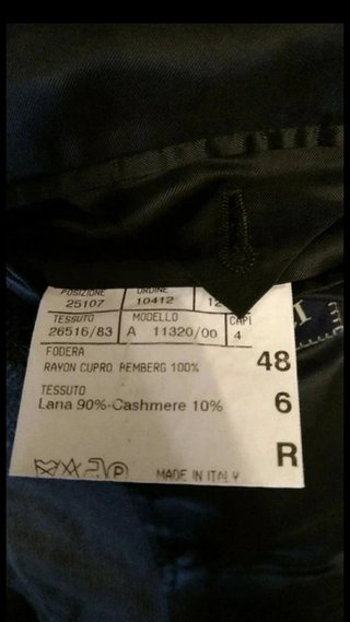Giacca Blazer Canali Lana Cashmere Overcheck M
