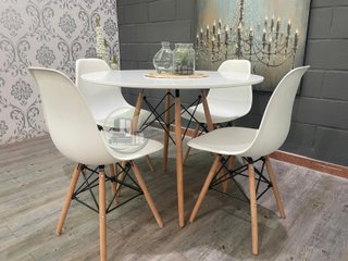 ️ Comedor mesa + 4 sillas estilo nórdico – Nuevo