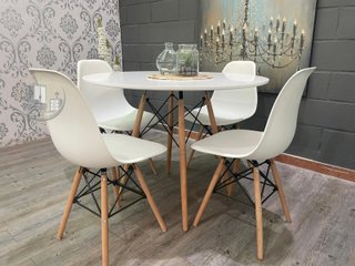 ️ Comedor mesa + 4 sillas estilo nórdico – Nuevo