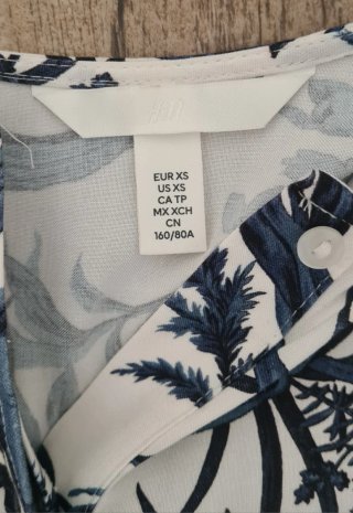 Vestido camisero estampado floral talla XS