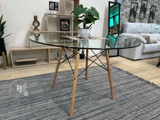 Mesa circular de cristal NUEVA