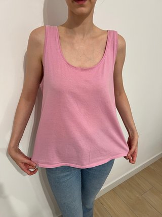 Camiseta tirantes rosa XXL