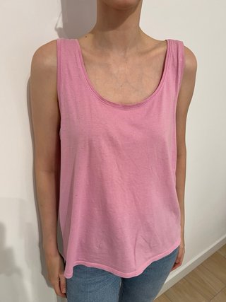 Camiseta tirantes rosa XXL