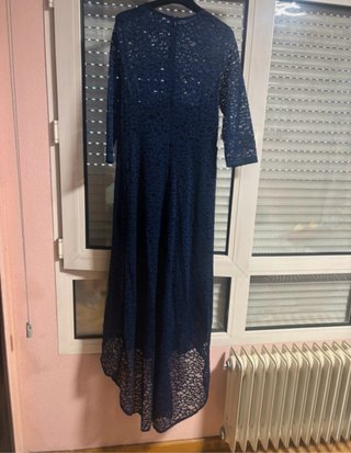 Vestido azul marino encaje Cuple Talla L