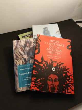 Libros escolares de lectura.