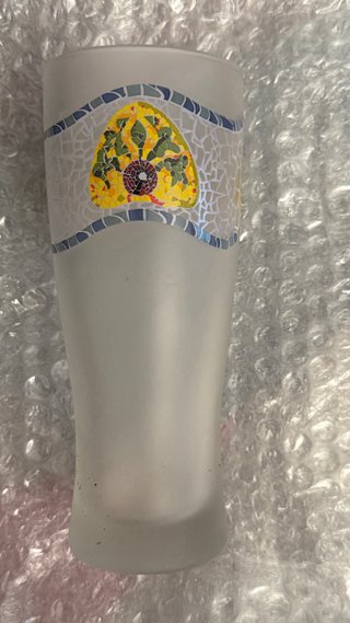 Vasos de vidrio estilo Gaudí Trencadís