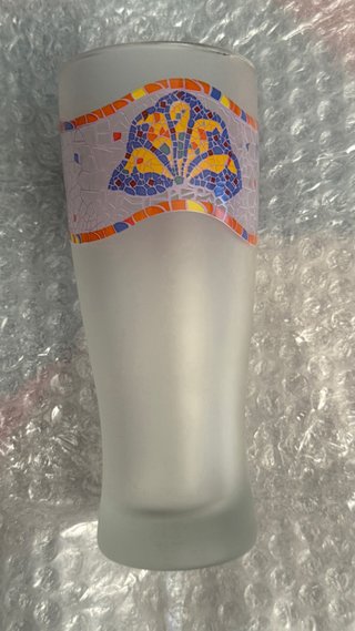 Vasos de vidrio estilo Gaudí Trencadís
