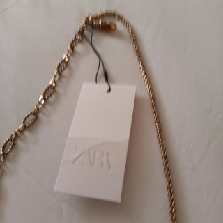 Collana Zara lunga metallo dorato e argento