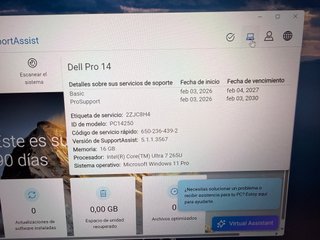Dell Pro 14, Ultra 7 265U vPro , 16gb ddr5, 512gb