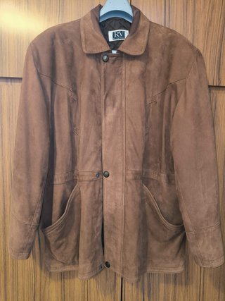 Chaqueta de cuero R. Valenti Marrón