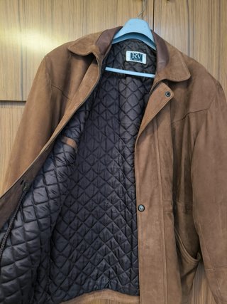 Chaqueta de cuero R. Valenti Marrón