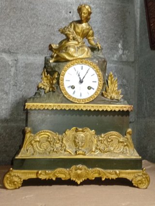 Reloj Francés Bronce Dorado Imperio