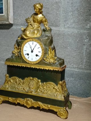 Reloj Francés Bronce Dorado Imperio