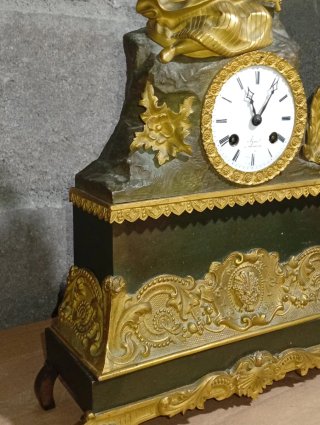 Reloj Francés Bronce Dorado Imperio