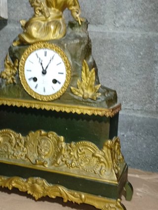 Reloj Francés Bronce Dorado Imperio