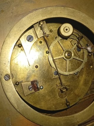 Reloj Francés Bronce Dorado Imperio