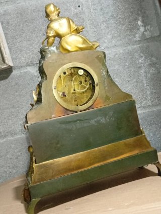 Reloj Francés Bronce Dorado Imperio