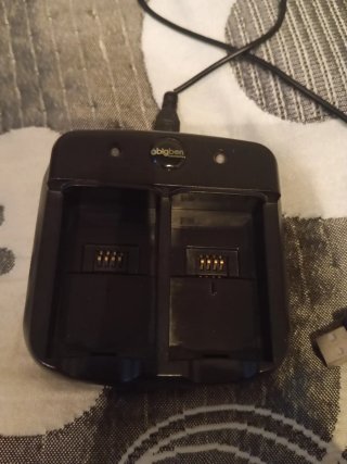 Cargador Doble Batería USB Negro Xbox 360
