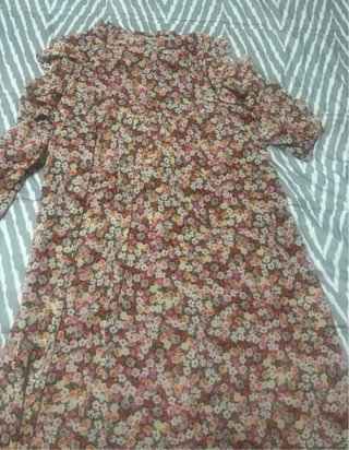 2 Vestidos Mango Talla XL Estampado Floral