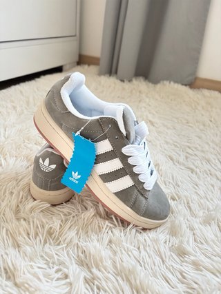 Tênis Adidas Campus Cinza e Branco