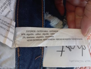 Shorts vaqueros Lefties efecto desgastado talla 34