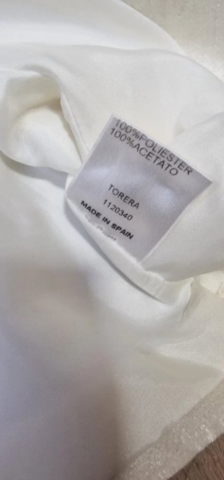 Bolero / Torera satén blanco Sonia Peña