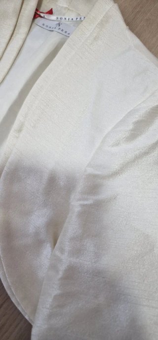 Bolero / Torera satén blanco Sonia Peña