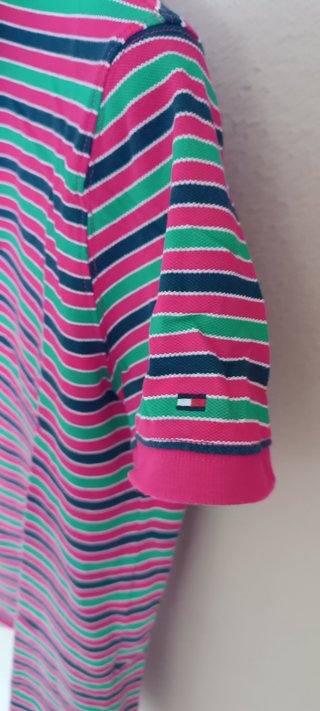 Polo Tommy Hilfiger Slim Fit Multicolor. Talla M.