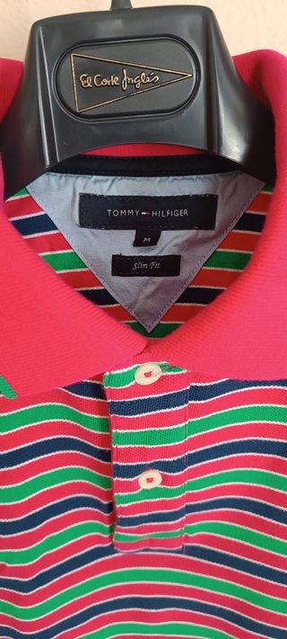 Polo Tommy Hilfiger Slim Fit Multicolor. Talla M.