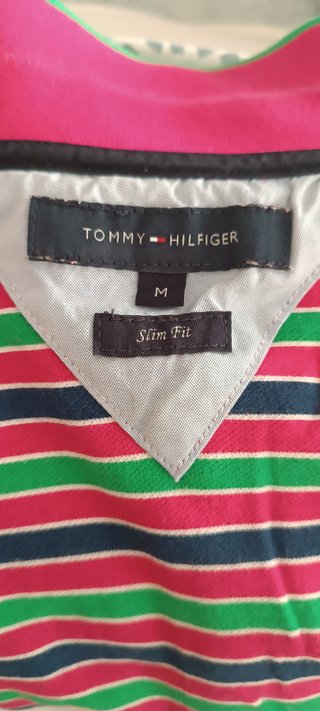 Polo Tommy Hilfiger Slim Fit Multicolor. Talla M.