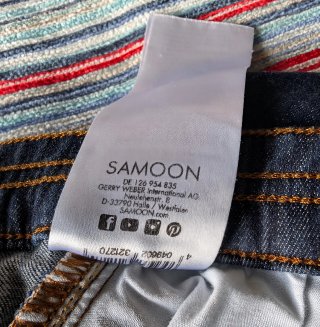 Jeans Samoon Talla 4XL Azul