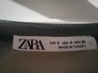 Body Zara Tul Tie-Dye Talla S Nuevo