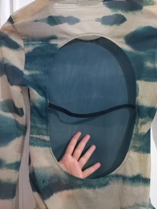 Body Zara Tul Tie-Dye Talla S Nuevo